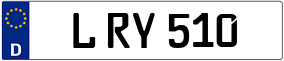 Trailer License Plate